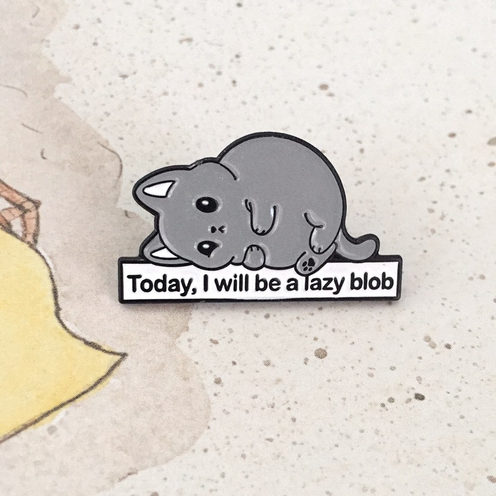 🍏50% OFF/3+...Today, I will be a lazy blob Pin